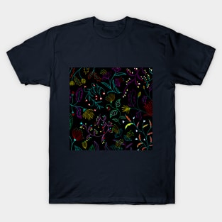 colorful floral pattern T-Shirt